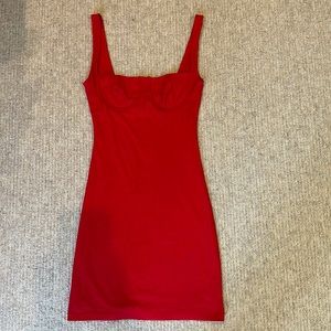 BRAND NEW red mini dress sold by Princess Polly